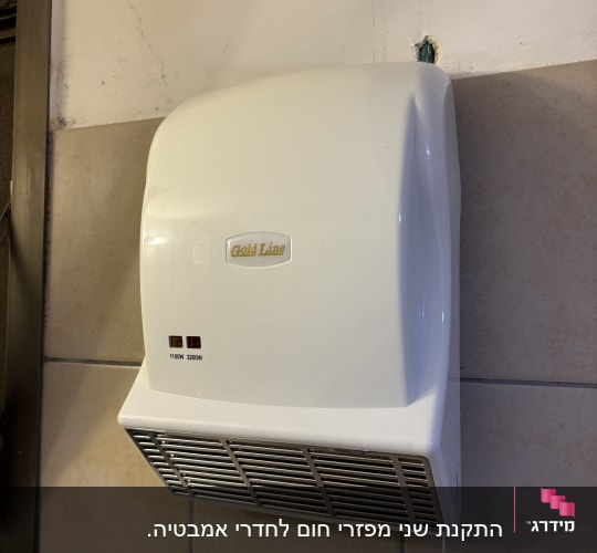 מכשיר חימום חשמלי מותקן על קיר